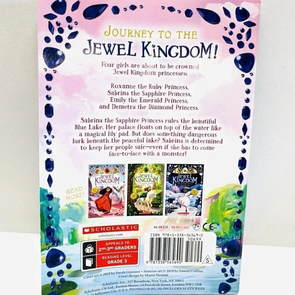 JEWEL KINGDOM THE SAPPHIRE PRINCESS MEETS A MONSTER Book by Jahnna N. Malcolm - Picture 2 of 3